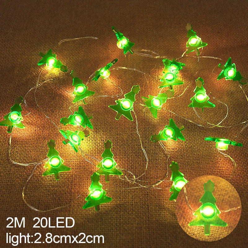 Christmas Character & Snowflake String Lights
