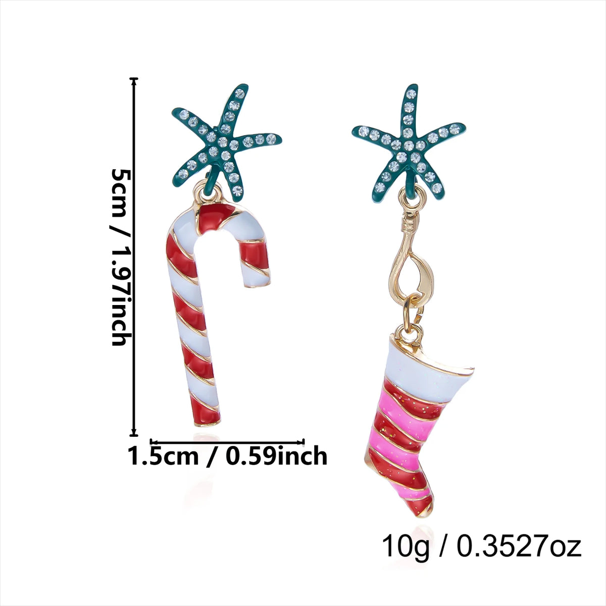 Christmas Motif Drop Earrings