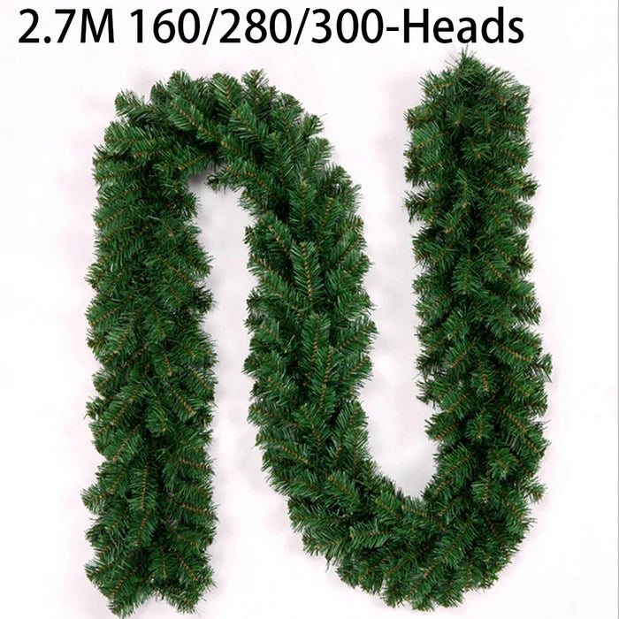 Full Pine Christmas Garland — 2.7 m