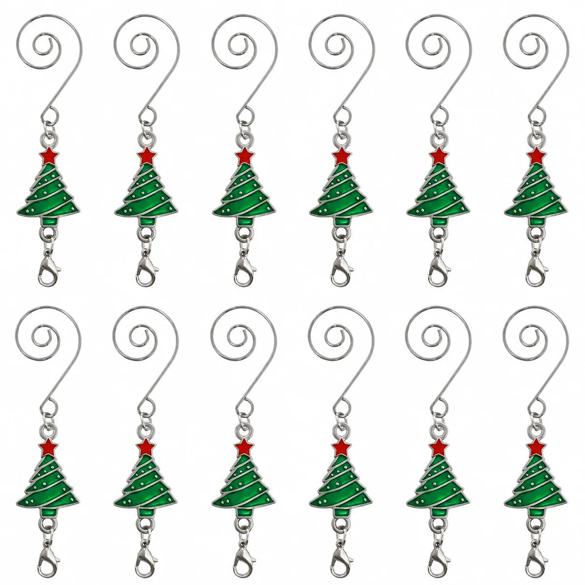 Christmas Tree Ornament Hooks — Set of 12