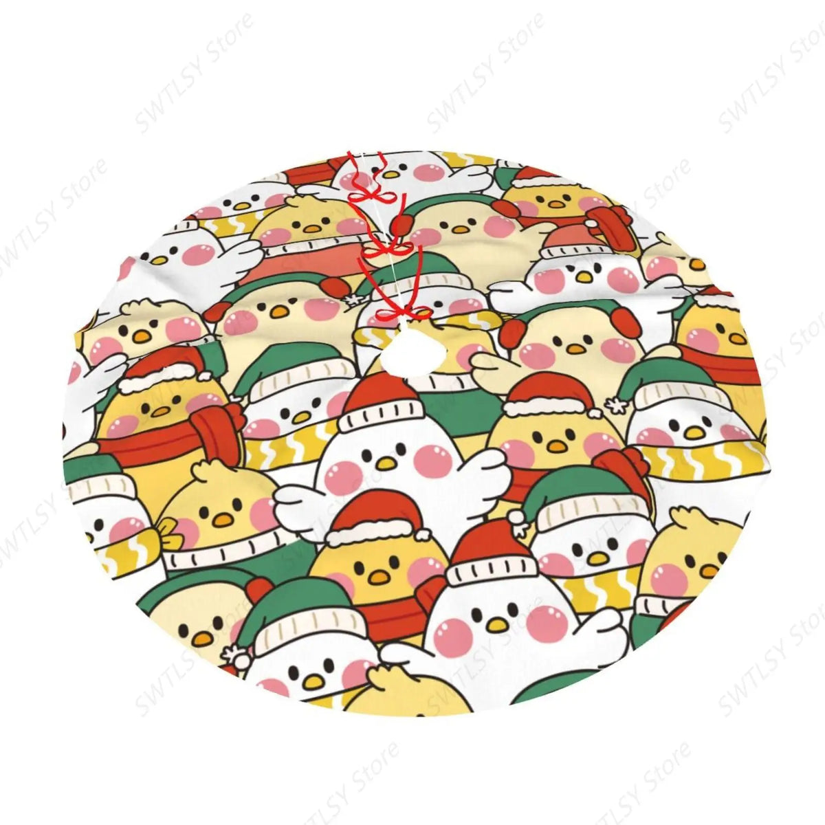 Christmas Chicken Tree Skirt — 48 in