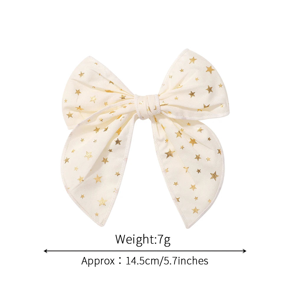 Tartan Bow Hair Accessories — Set of 32