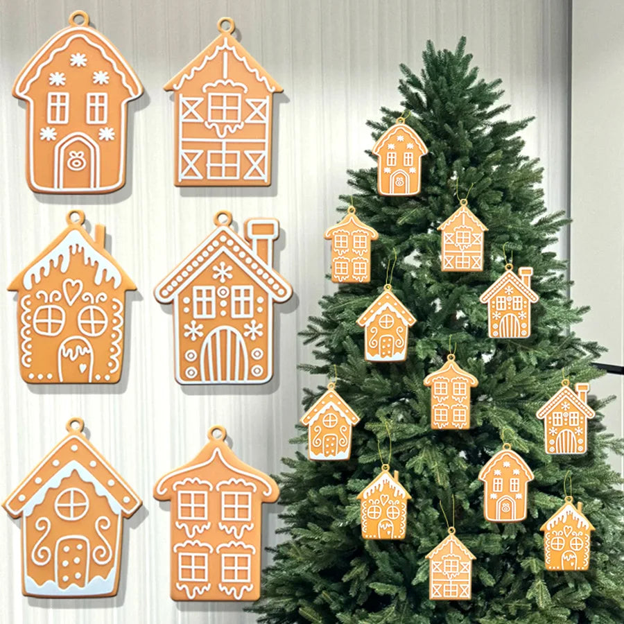 Gingerbread Christmas Ornaments — Set of 12