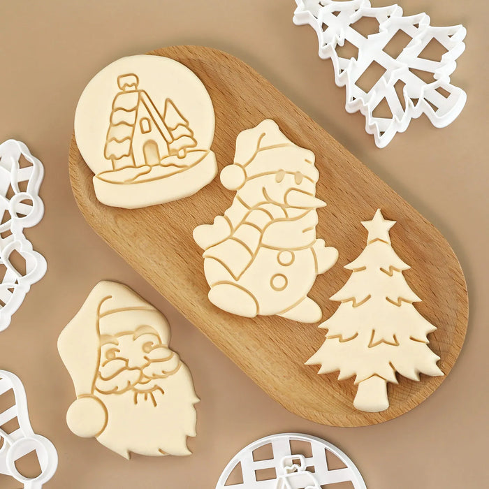 Christmas Character Cookie Molds — Set of 4