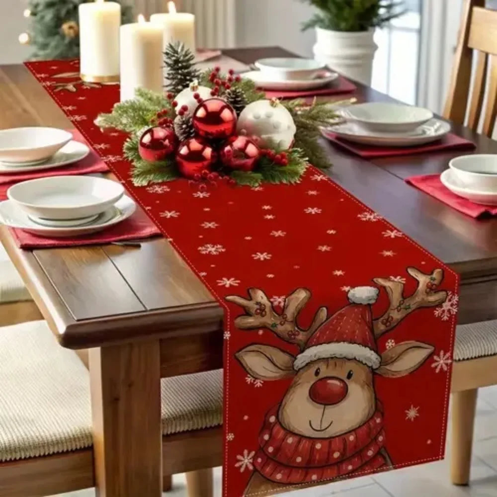 Santa Christmas Table Runner
