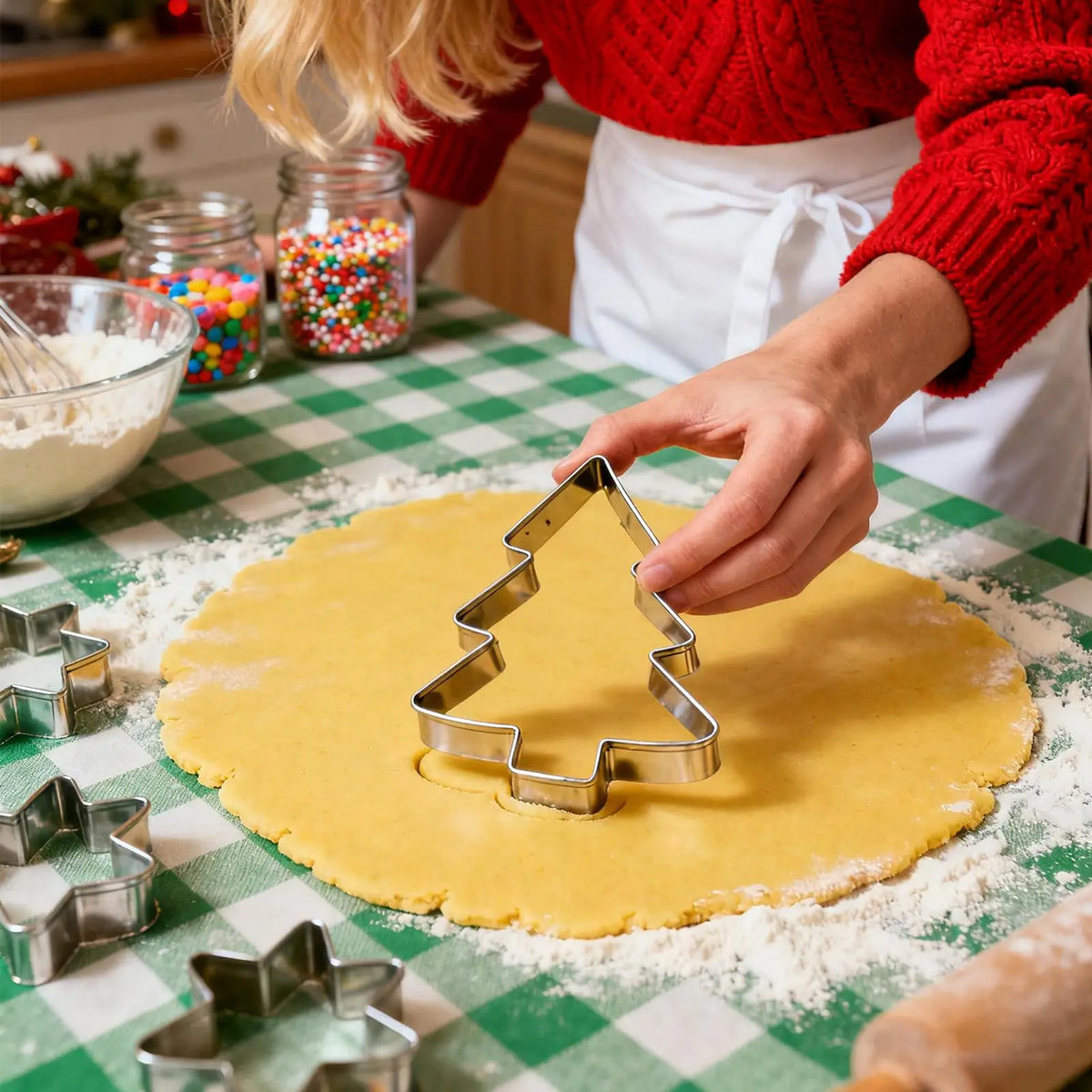 Christmas Cookie Cutters — Six-Piece Steel Set