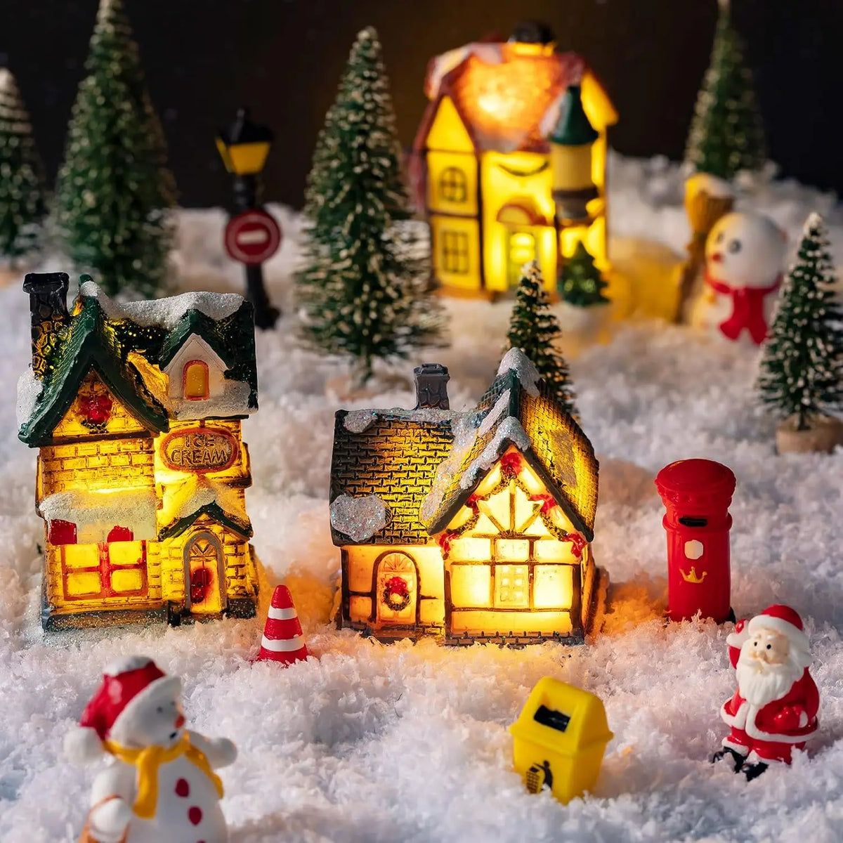 Christmas Village House Figurines