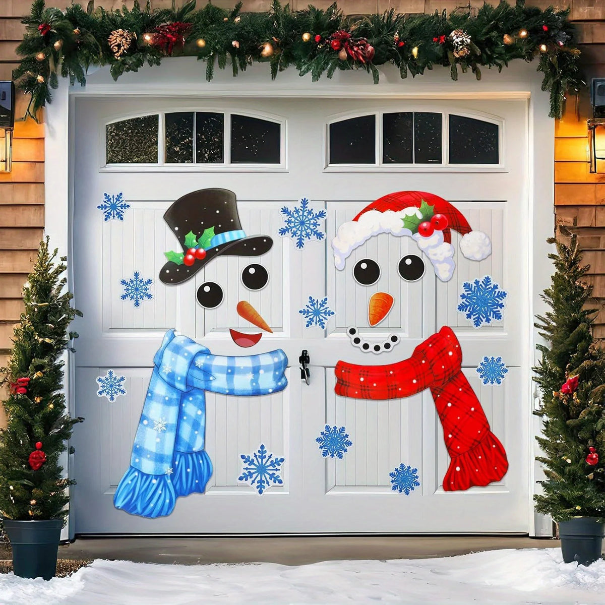 Snowman Christmas Magnet Set
