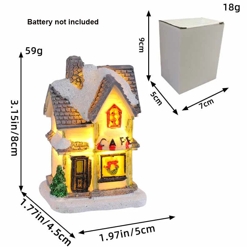 Christmas Village House Figurines