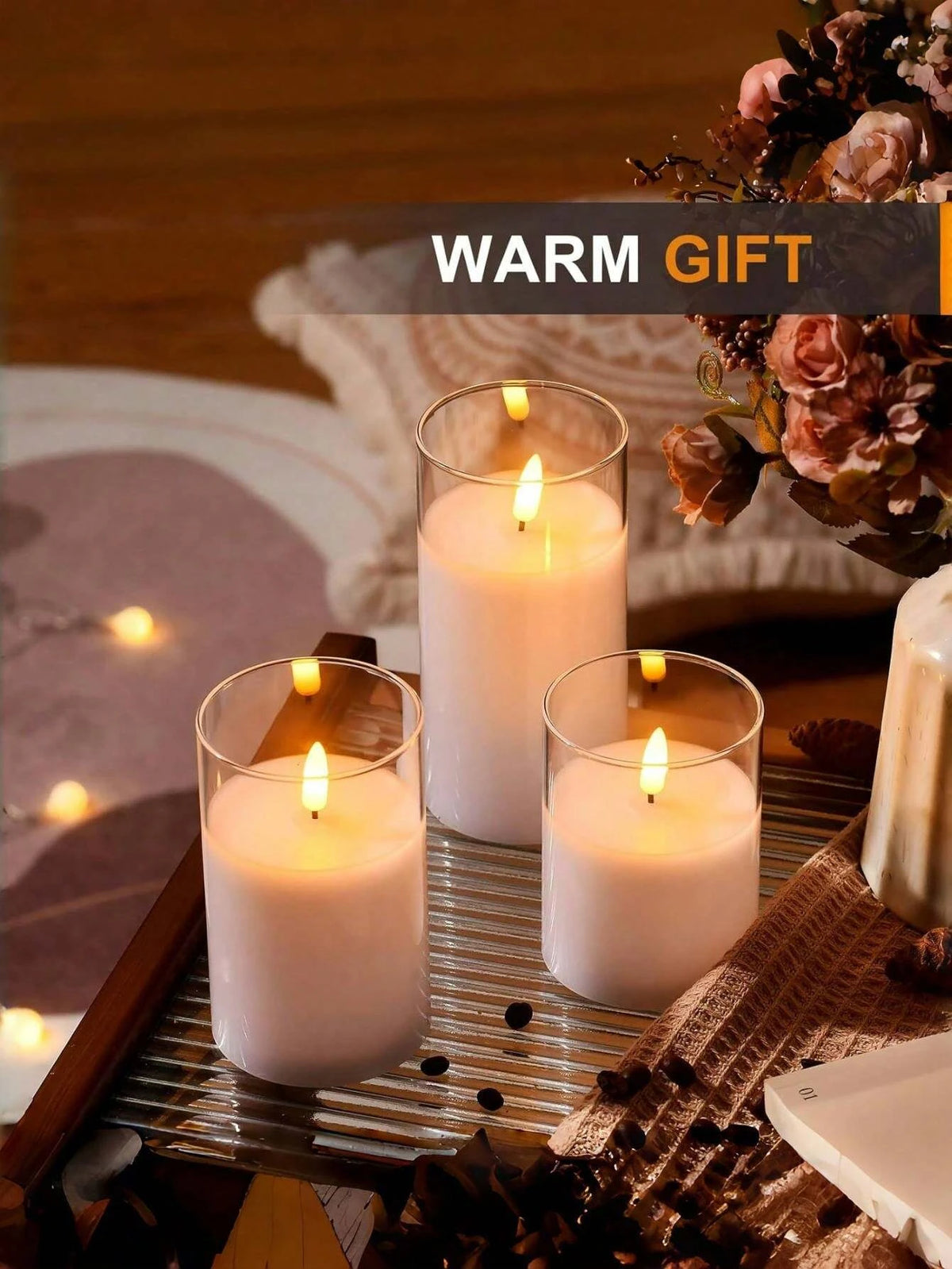Acrylic-Style Flameless LED Candle