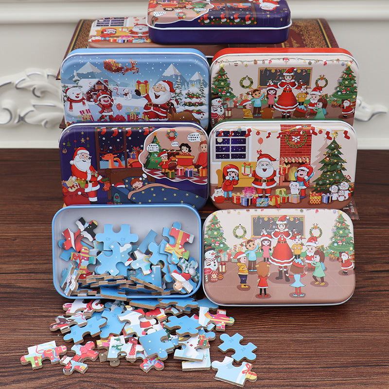 DIY Christmas Puzzle Gift Set for Kids (60 Pieces)