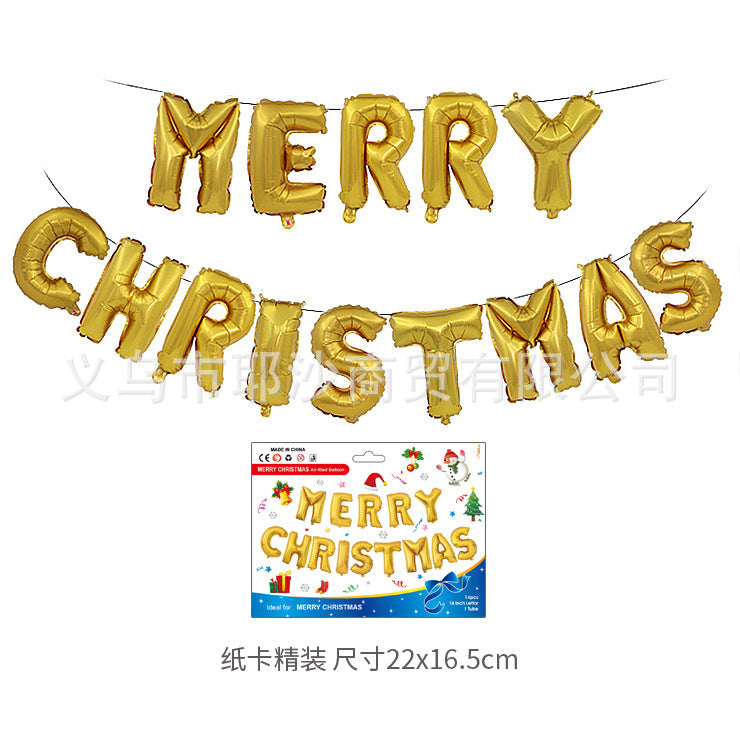 Santa Balloon - Christmas Party Aluminum Foil Decoration