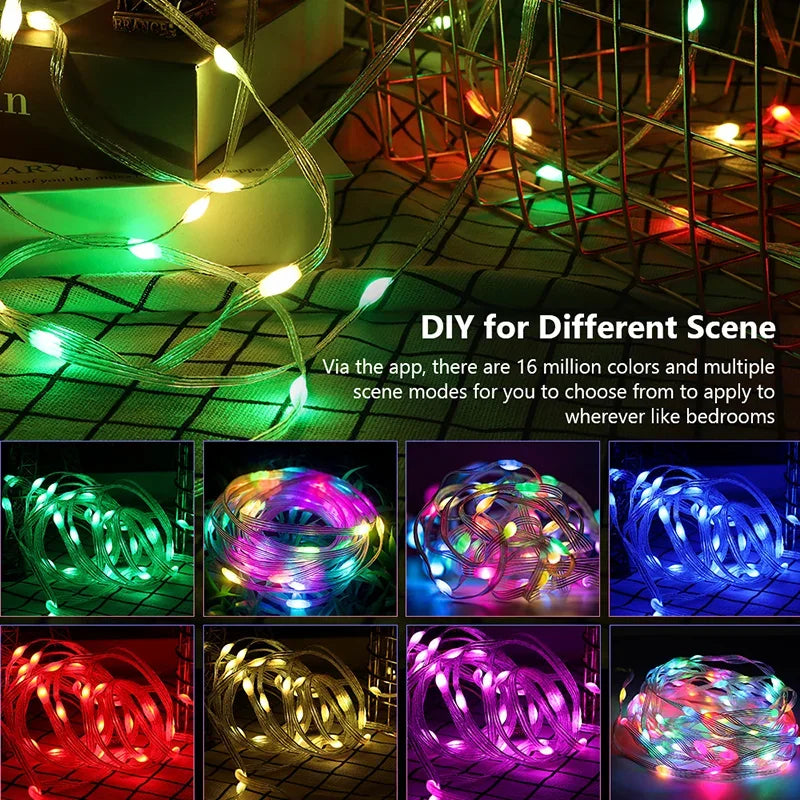 Bluetooth RGB Christmas Fairy Lights