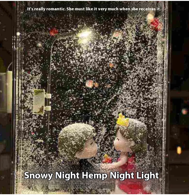 Snowy Street Lamp Christmas Night Light