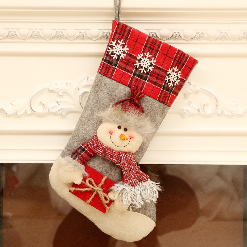 Large Christmas Stocking Gift Bag for Decorations