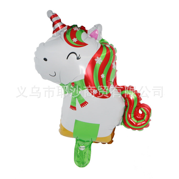 Santa Balloon - Christmas Party Aluminum Foil Decoration