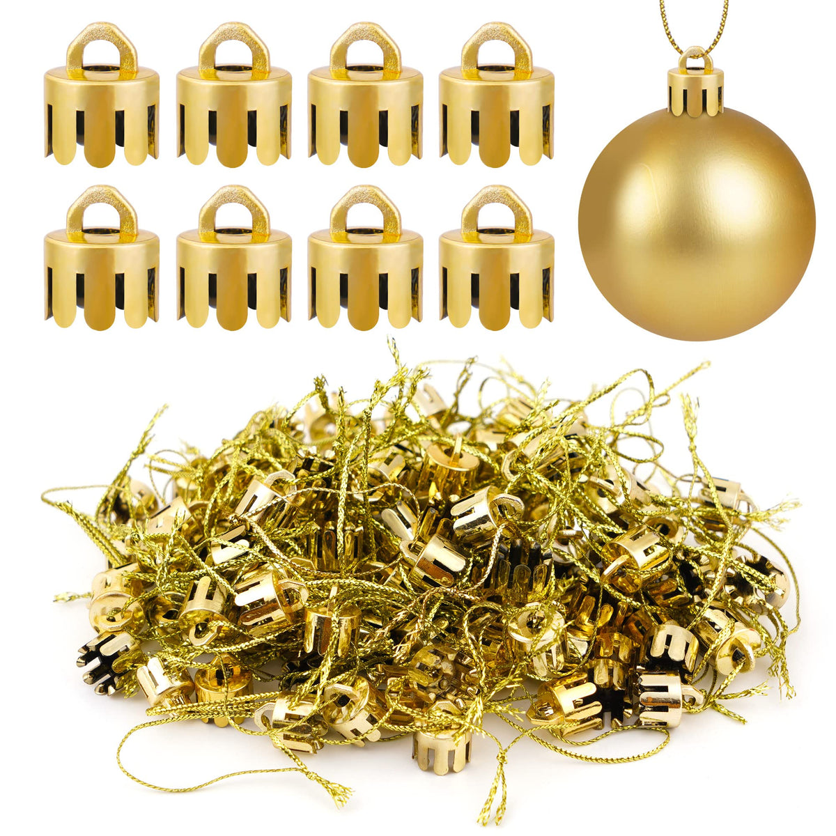 Christmas Ornament Replacement Caps — Pack of 120
