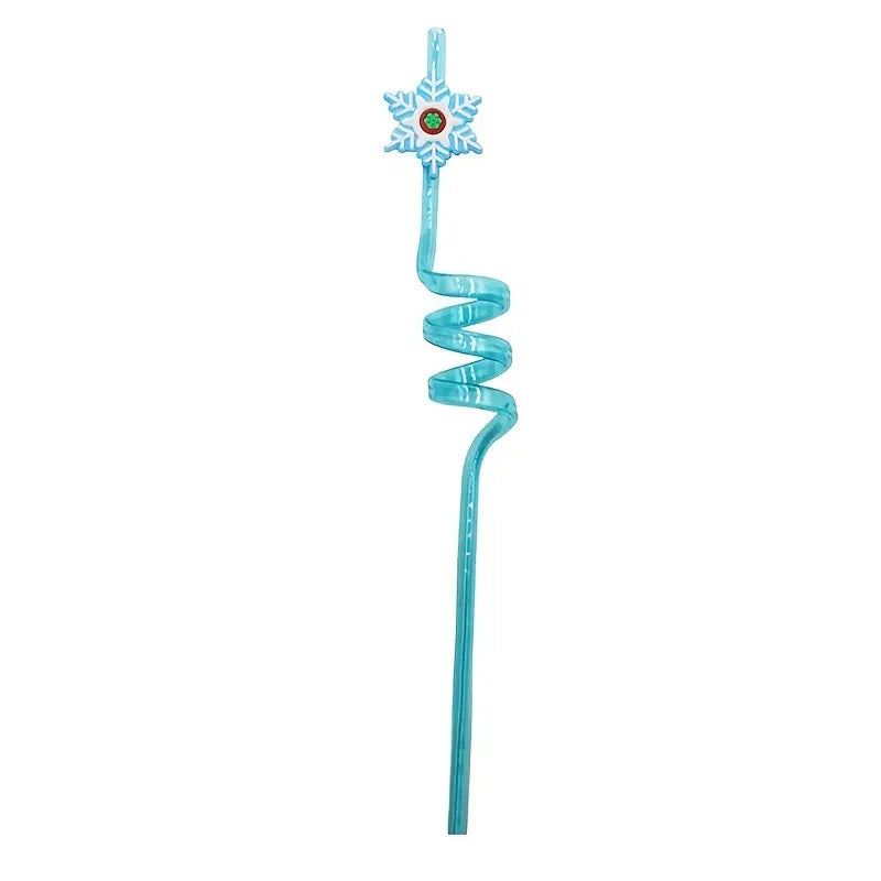 6-Piece Christmas Party Straw Set