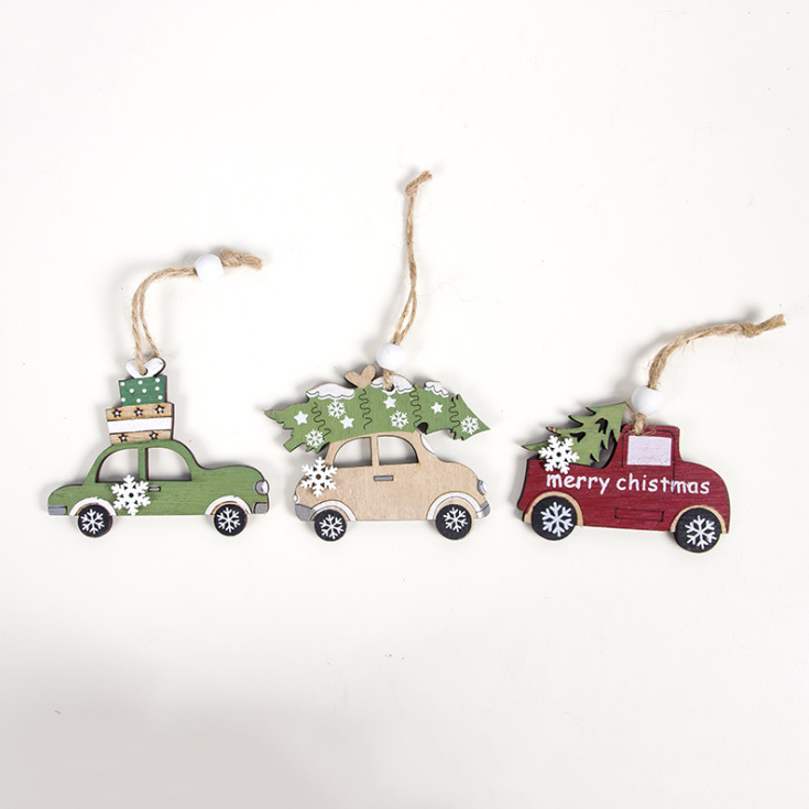 Wooden Christmas Decor Hanging Ornament - Creative Reindeer