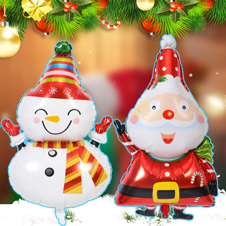 Santa Balloon - Christmas Party Aluminum Foil Decoration