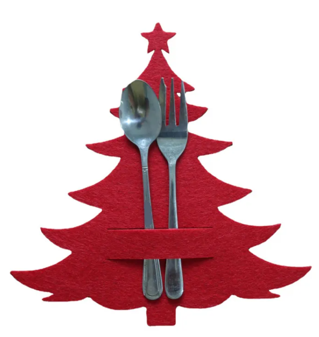 Christmas Tree Cutlery Bag