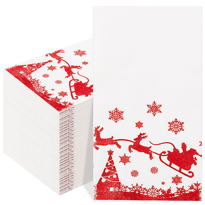 Red Elk Christmas Napkins — Pack of 100