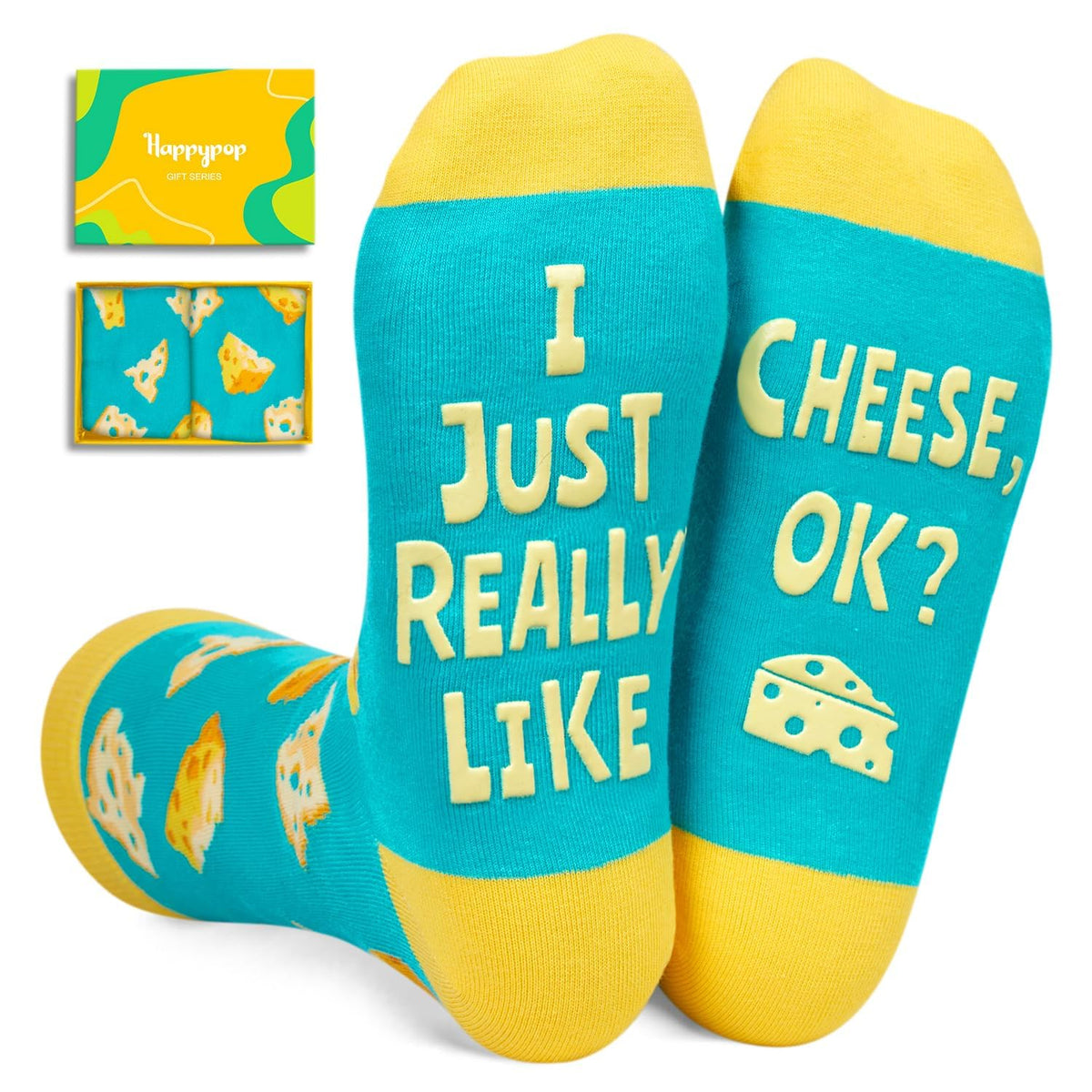 Cheese Lover Novelty Socks