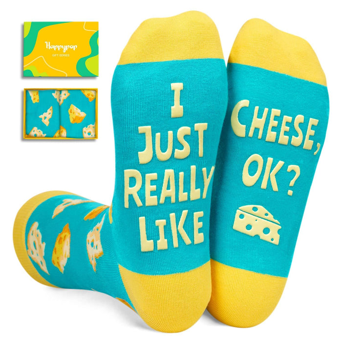 Cheese Lover Novelty Socks