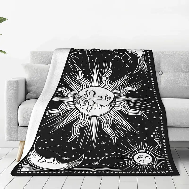 Cozy Warm Christmas Fleece Throw Blanket with Vines