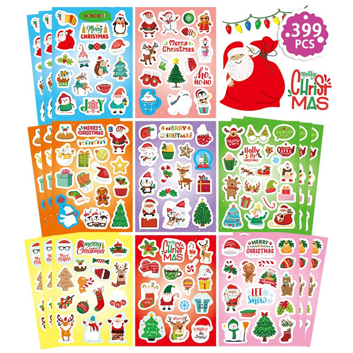 Christmas Stickers — 399-Piece Set