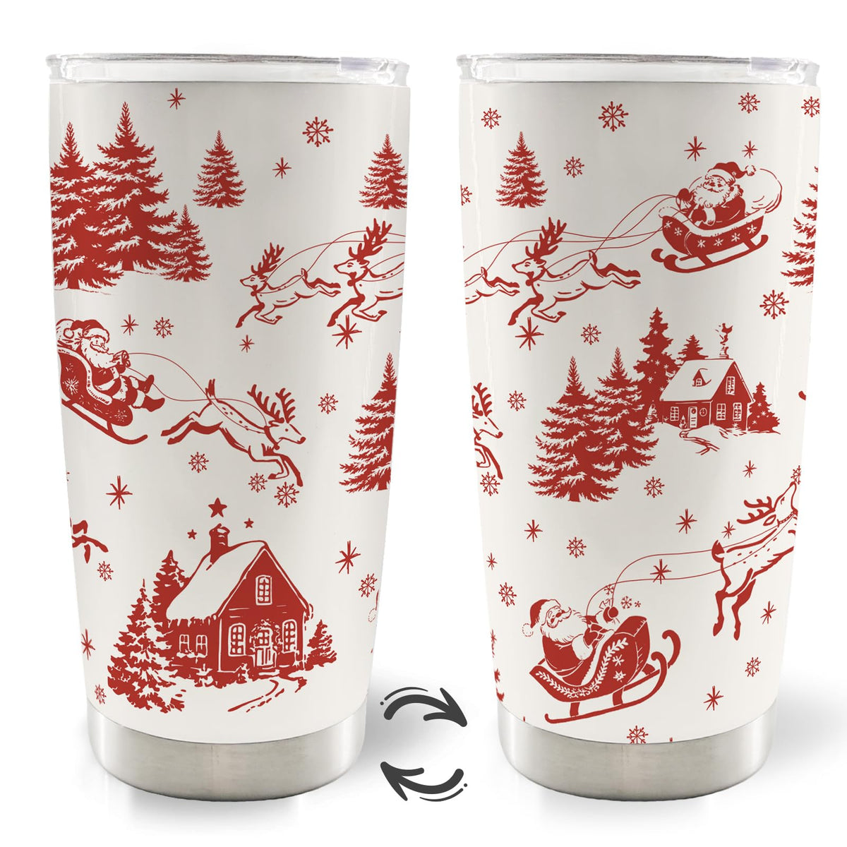 Vintage Santa Travel Tumbler