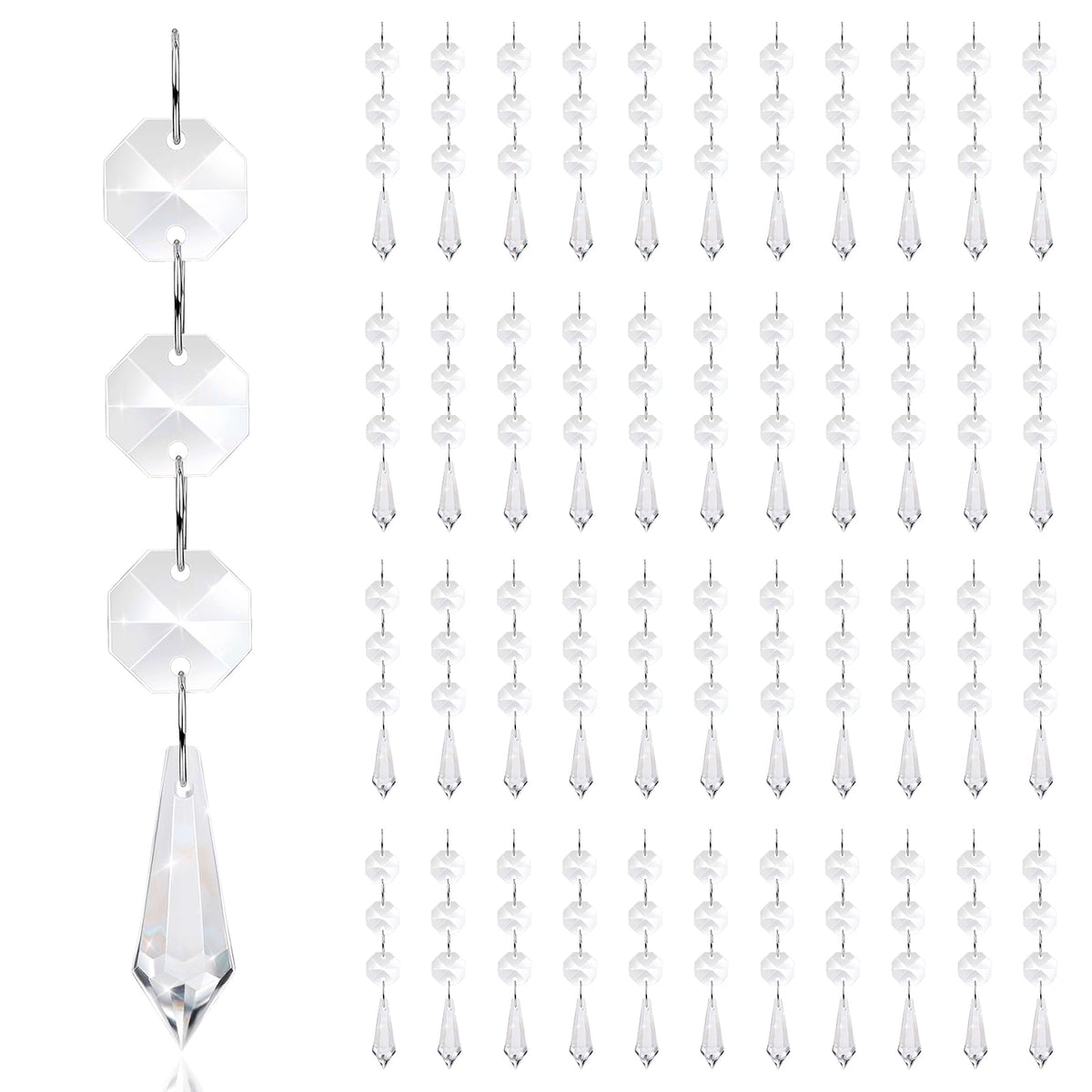 Crystal Icicle Christmas Ornaments