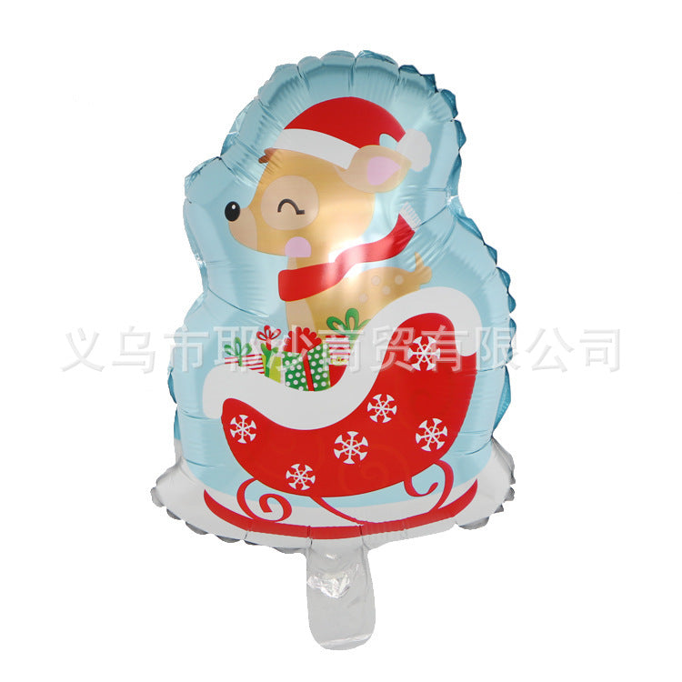 Santa Balloon - Christmas Party Aluminum Foil Decoration