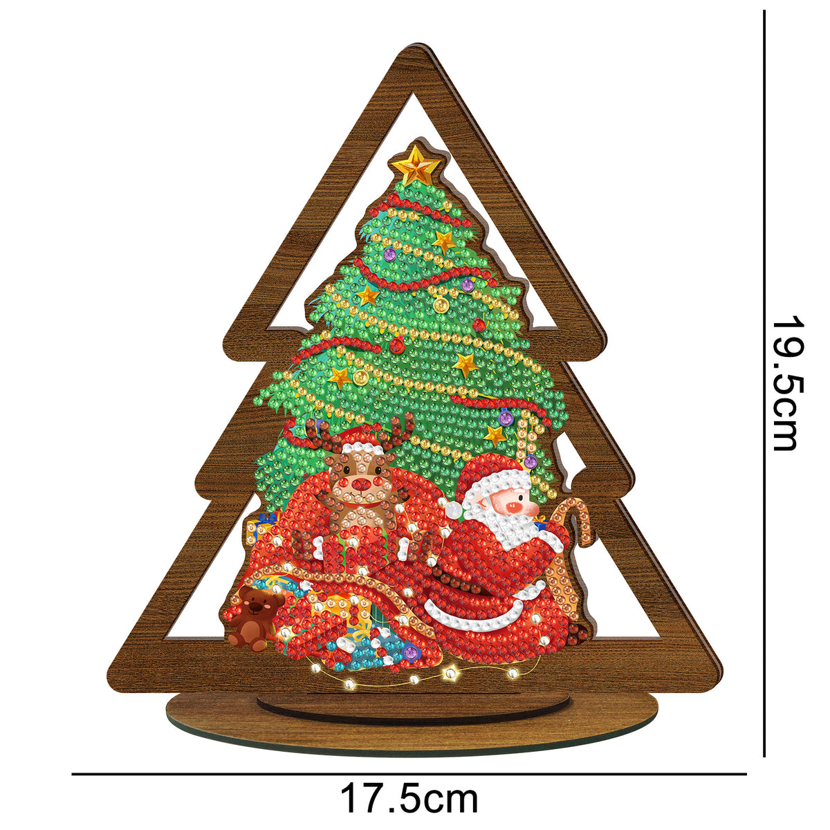 DIY Wooden Diamond Art Display for Christmas Decor