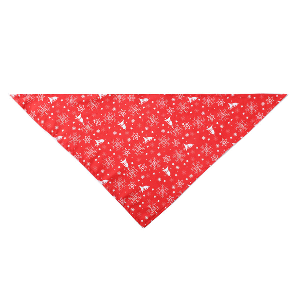 Christmas Pet Scarf - Triangle Design for Dogs & Cats