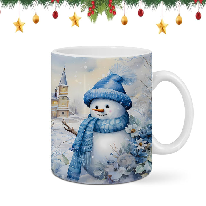 Snowman Ceramic Christmas Mug