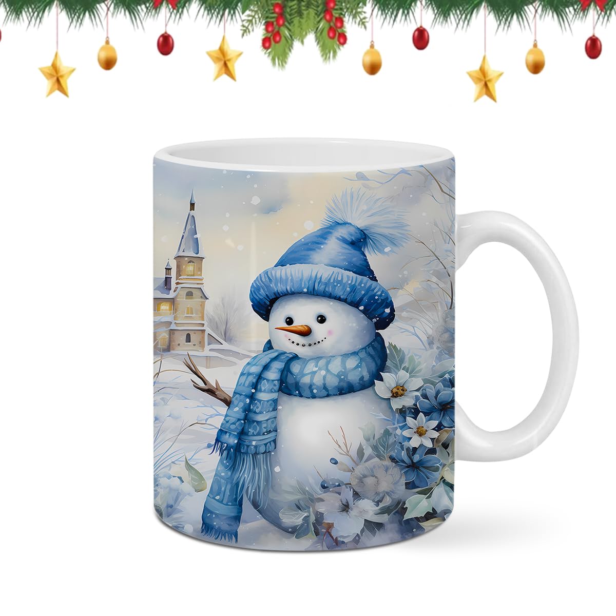 Snowman Ceramic Christmas Mug