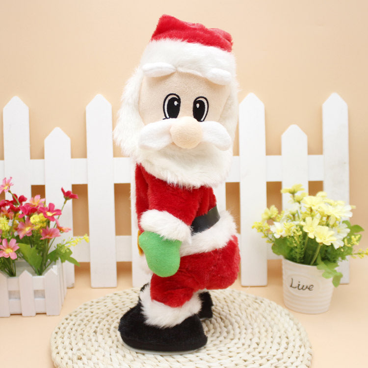 Musical Santa decoration, front view