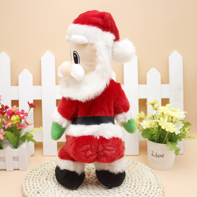 Musical Santa decoration, side view