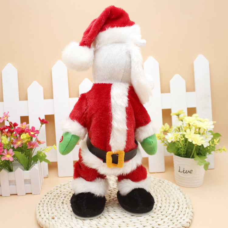 Musical Santa decoration, rear view