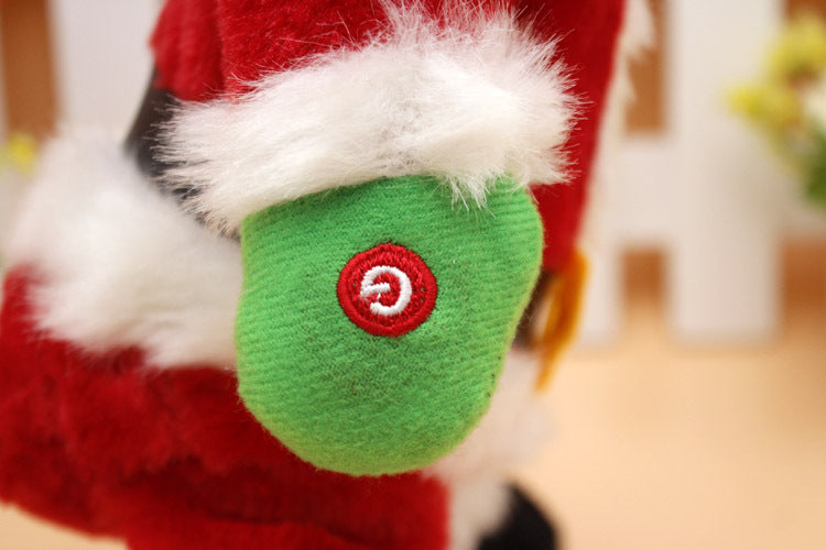 Santa decoration button detail