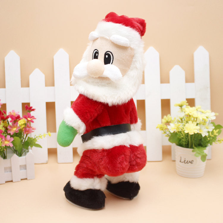 Musical Santa decoration, angled view